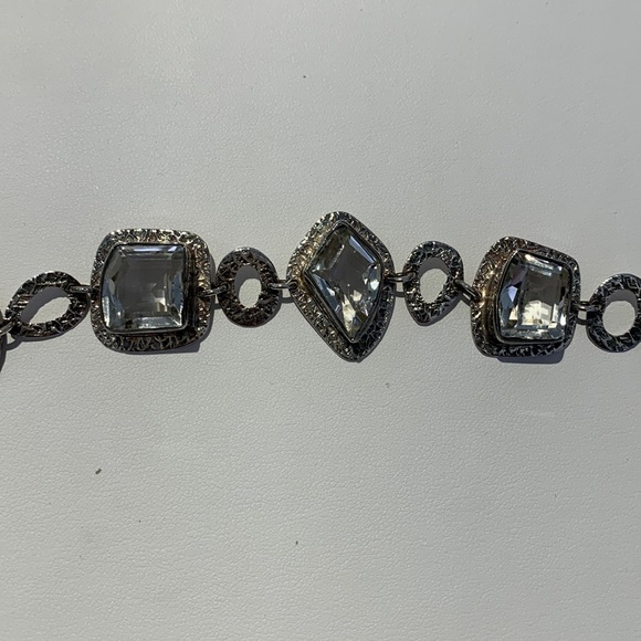 Sterling Silver Quartz Multi-shape bracelet - Picture 3 of 6